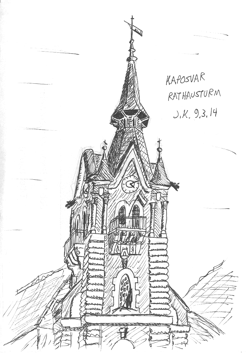 Kaposvar, Rathausturm