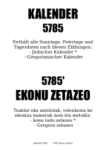  Jüdisch (5785 = 2024/25)  