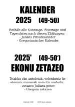  Privatkalender (2025 = 49/50)  